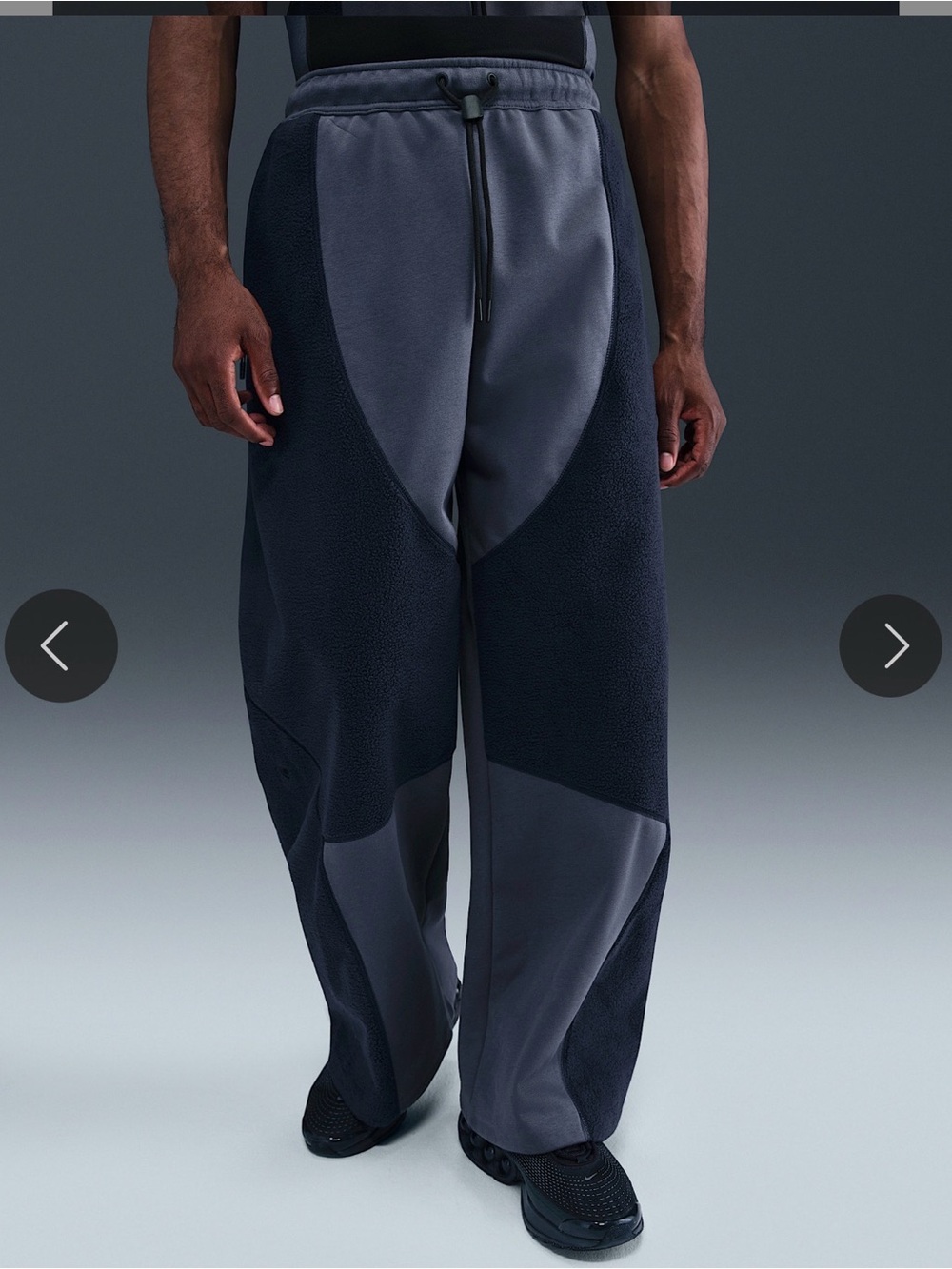 Nike Tech Fleece Pants XL Gray Black Joggers Athletic Sweatpants